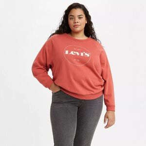 Levi’s Vintage Raglan Crewneck pullover sweatshirt salmon coral, plus size 3X